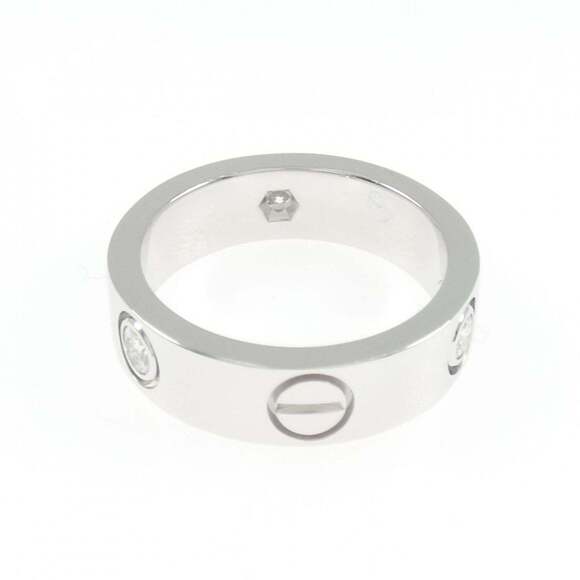 CARTIER Authentic Silver Diamond Love Ring - Picture 3 of 5